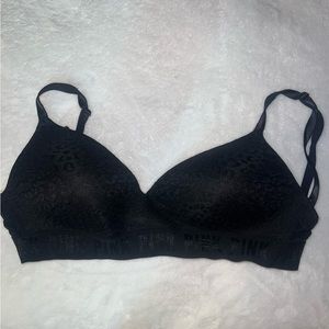 cute black cheetah print bra